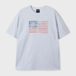 WHO.A.U American Flag Printing T-shirt