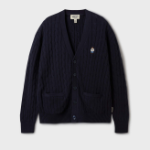 WHO.A.U Steve V-neck Cable Cardigan (U)