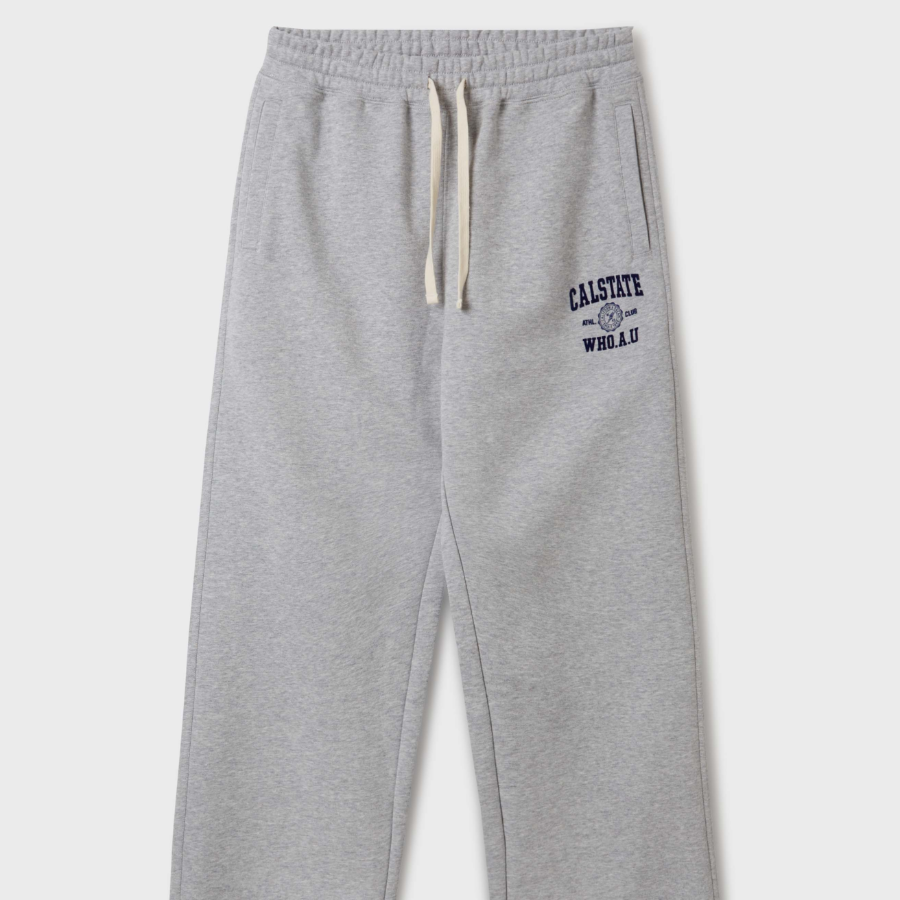 WHO.A.U Campus Emblem Wide Pants