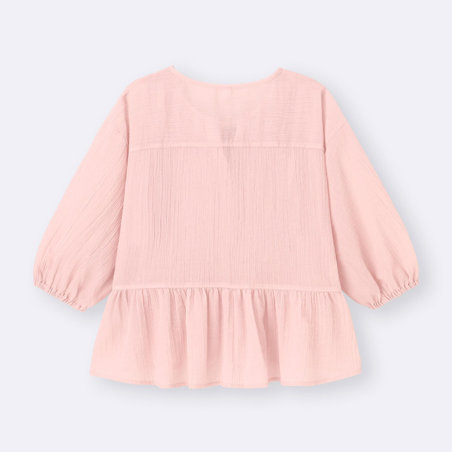 Uniqlo – блузка GU LACE PEPLUM BLOUSE (SHORT SLEEVE)