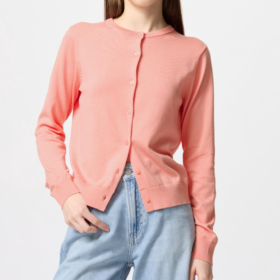 Uniqlo – кардиган UV PROTECTION Crew Neck (длинный рукав)