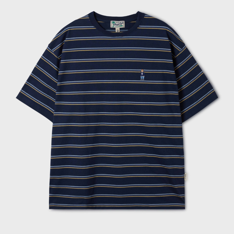 WHO.A.U — футболка Steve Multi Stripe T-Shirt [B]