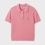 WHO.A.U — свитер Steve Collar Cable Short Sleeve Sweater