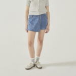 WHO.A.U — юбка-шорты Denim Wrap Skirt Pants