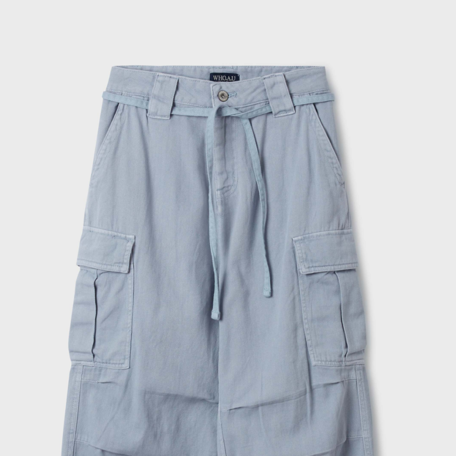 WHO.A.U — брюки Washing Cotton Cargo Pants(F)