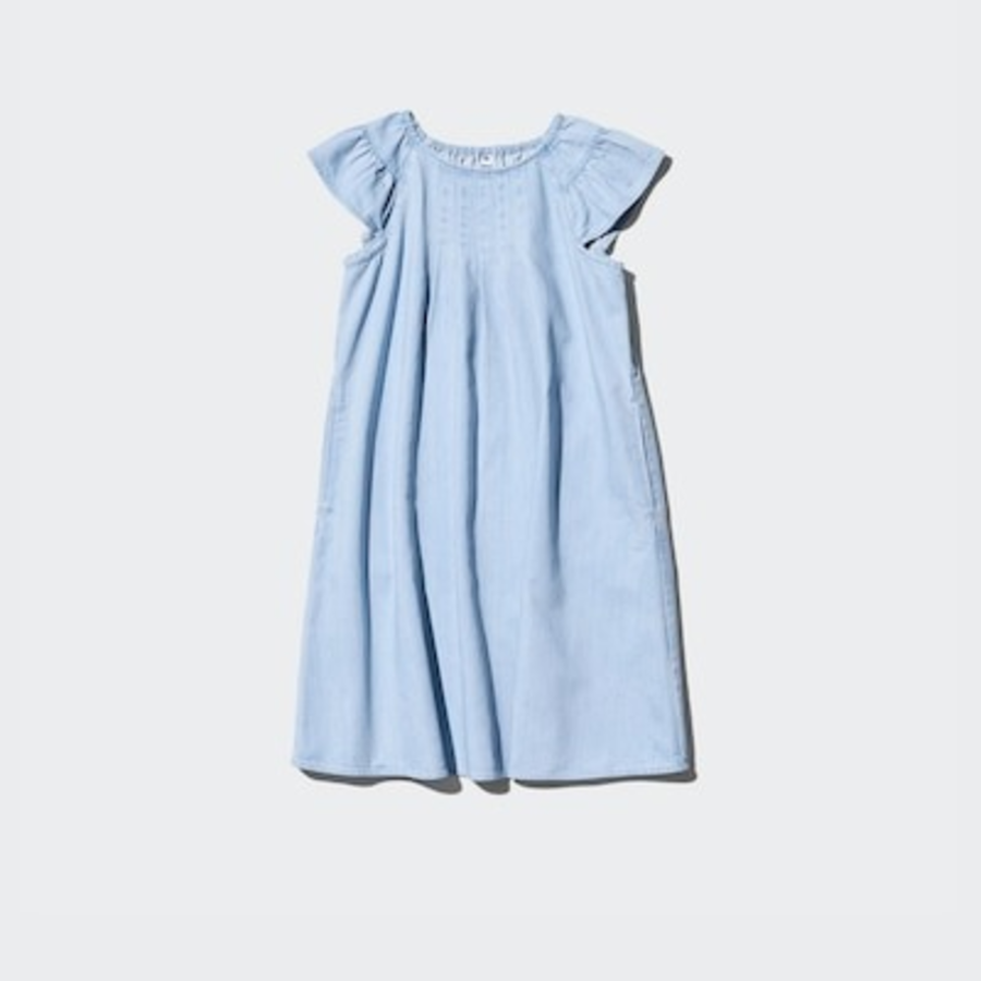 UNIQLO GIRLS Denim Dress (Short Sleeve)