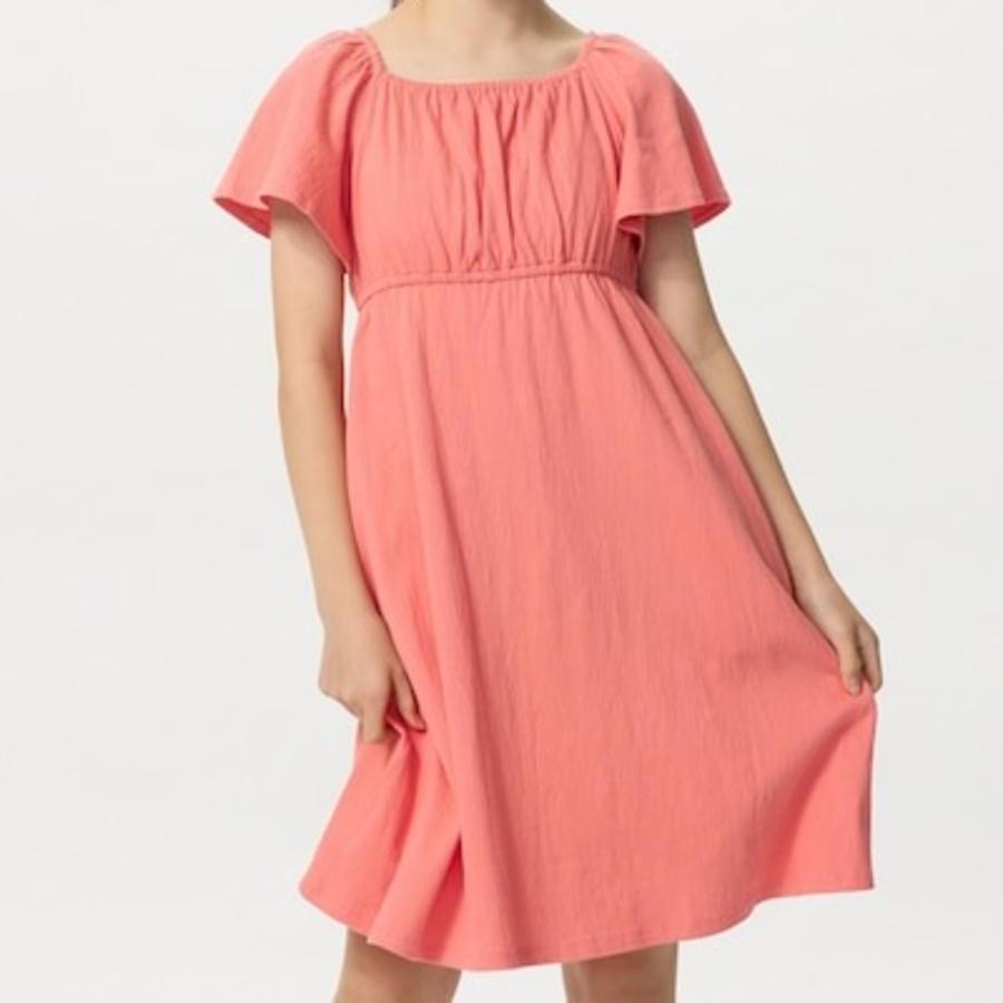 UNIQLO GIRLS Flare Sleeve Dress (Short Sleeve)