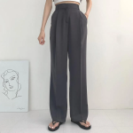 Cooling Back-Banding Pintuck Slacks