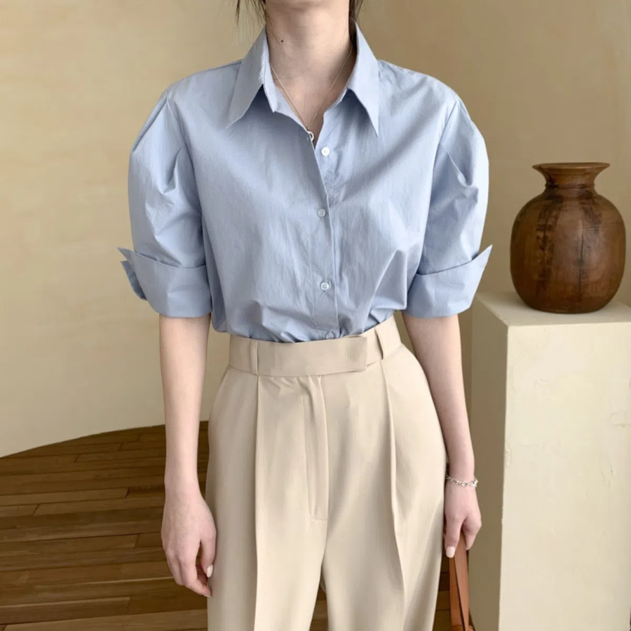 Julie Basic Short Sleeve Polo Shirt