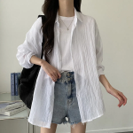 Linen – рубашка See-Through Oversized Gauze Shirt