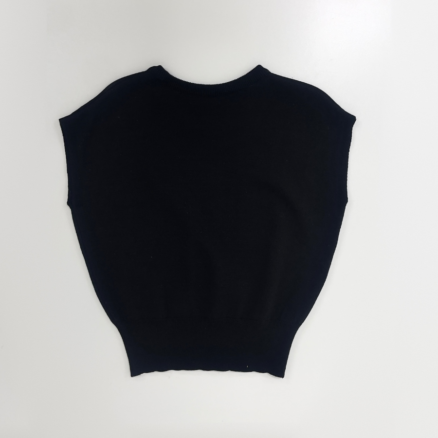 DAZZLE – топ Round-Neck Cap-Sleeve Knit