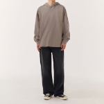 Musinsa Standard Hooded Long Sleeve T-Shirt Taupe