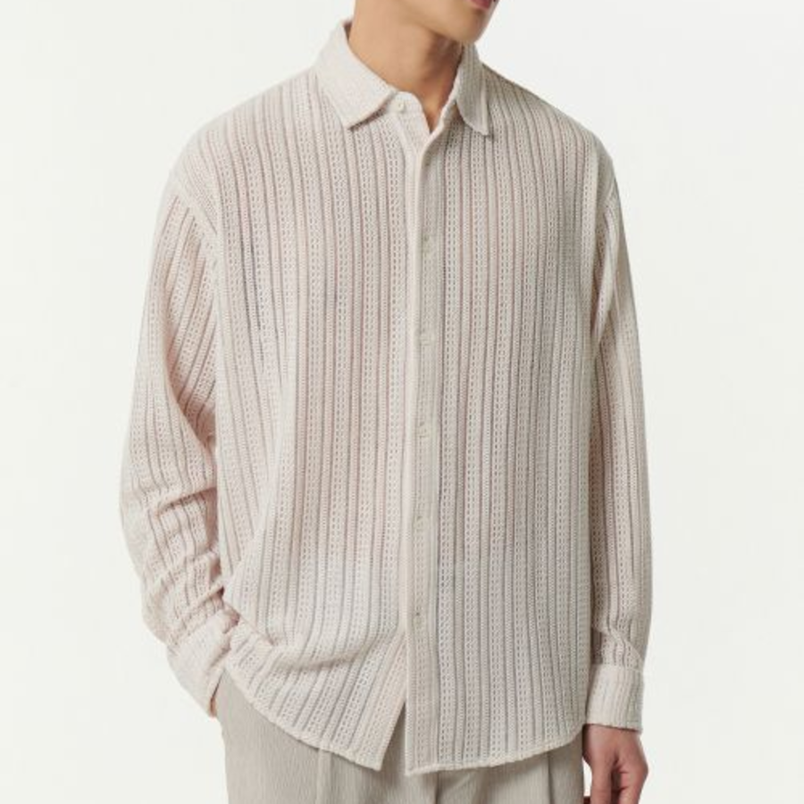 Musinsa Standard Relaxed Crochet Shirt – Ivory