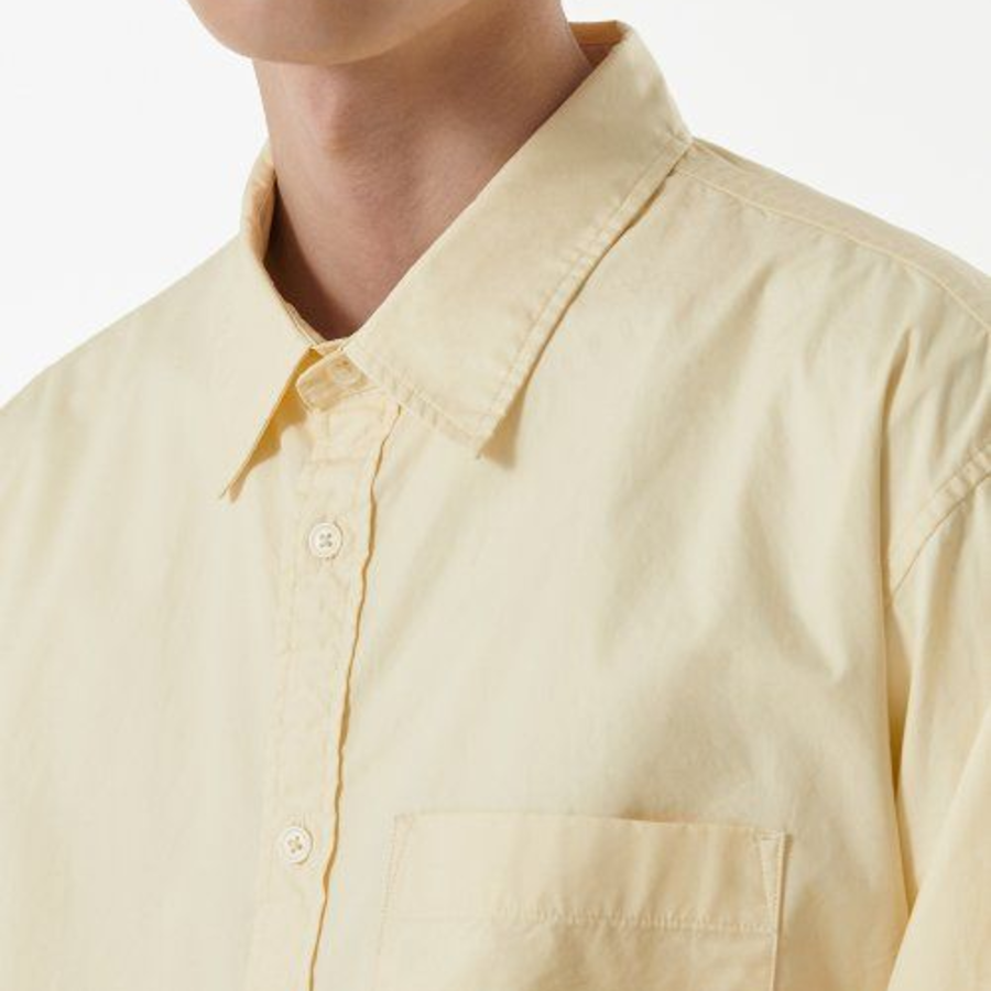 Musinsa Standard Relaxed Washed Poplin Shirt – Lemon