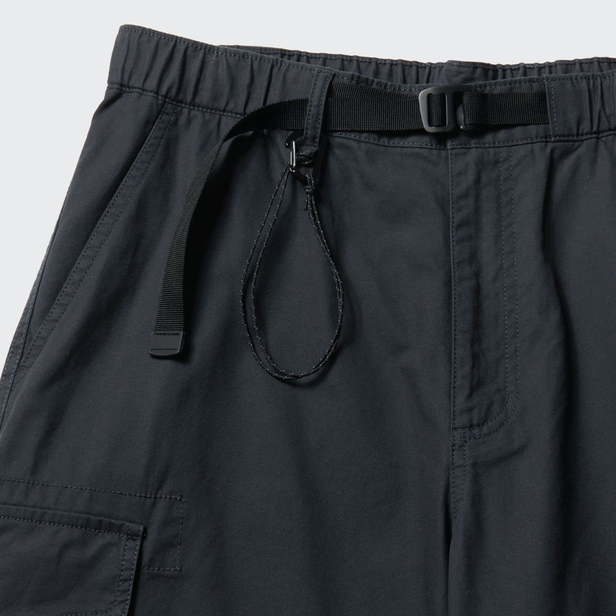 City Leisure Wide Belted Cargo Pants [Gray]
