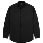 Musinsa Standard Relaxed Fit Silky Shirt – Black