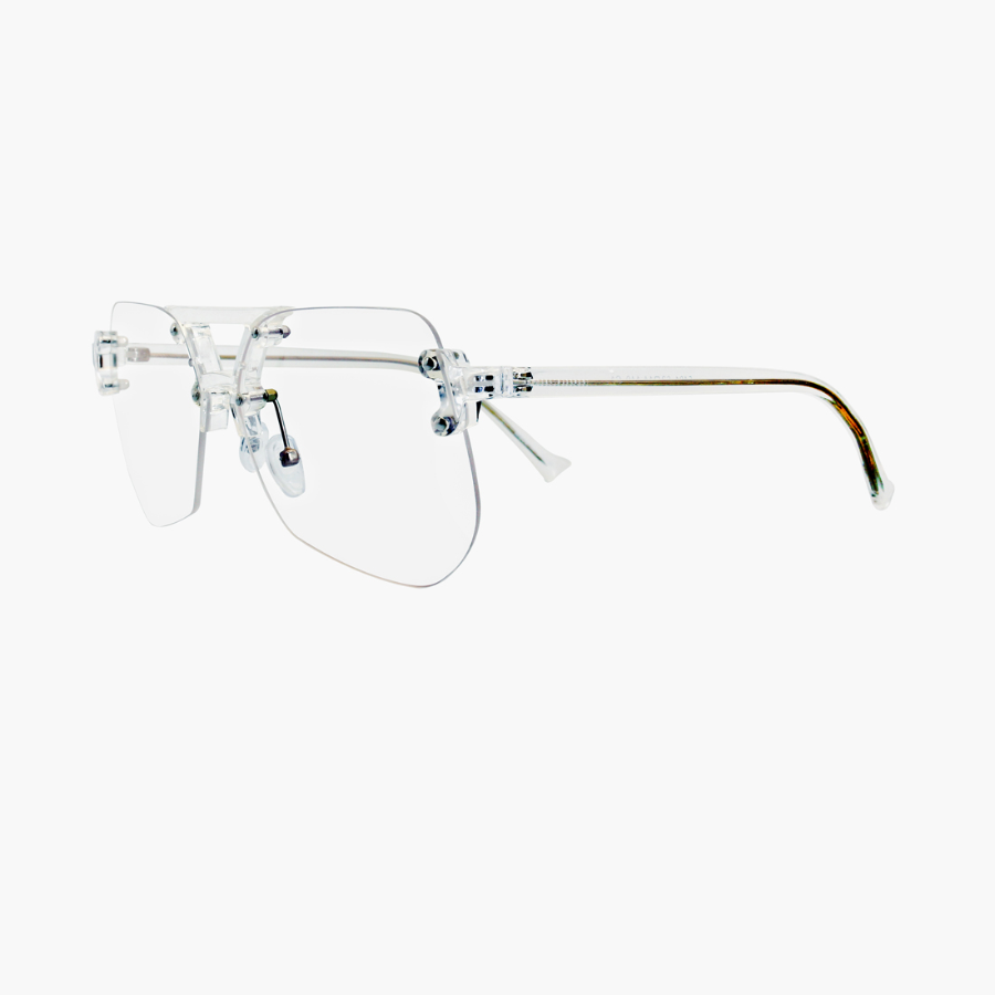 Kajel Buying Transparent Frame Glasses — стильные очки в минималистичной прозрачной оправе