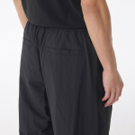 Nylon One-Tuck Wide String Pants [Dark Gray]
