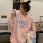 Lettering Oversized Sweatshirt
