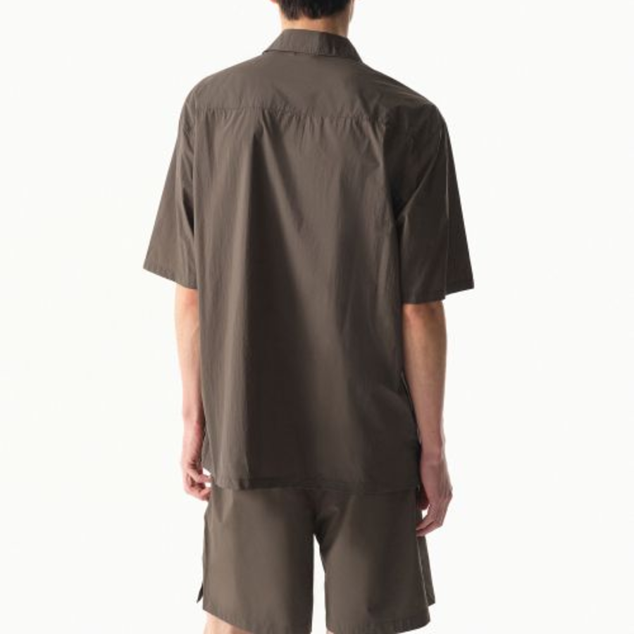 City Leisure Airweight Short Sleeve Shirt (Brown)