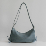 Custom Denim Eyelet Ribbon Shoulder & Crossbody Bag — джинсовая сумка с акцентной лентой и люверсами
