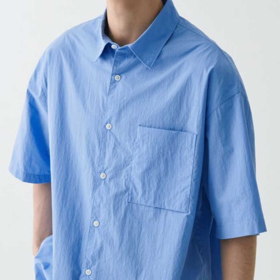 City Leisure CN Oversized Short Sleeve Shirt (Blue)