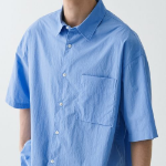 City Leisure CN Oversized Short Sleeve Shirt (Blue)