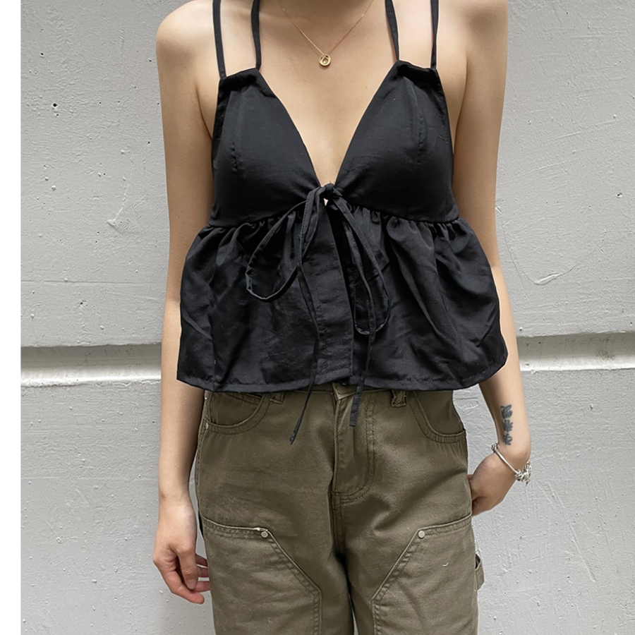 Halter Two-Strap Blouse