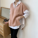 Oversized Knit Vest