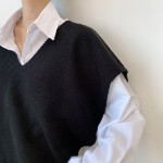 Oversized Knit Vest