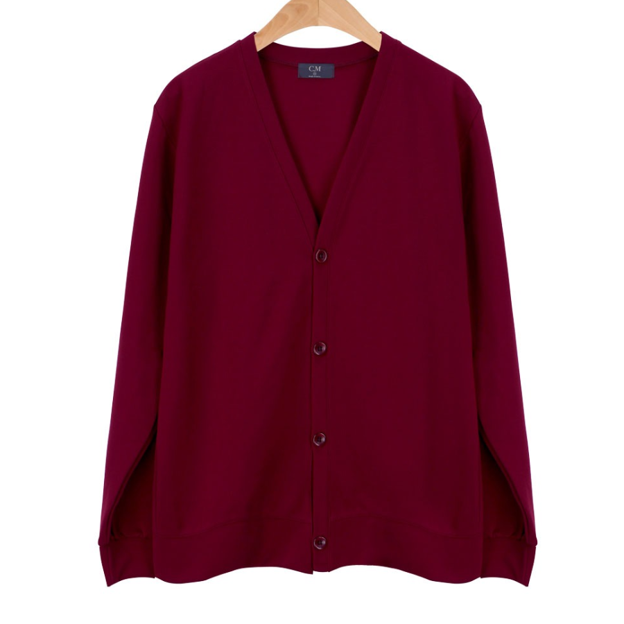 Men's Knit Cardigan Wrinkle-Free Long Sleeve Fall Outer