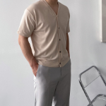Muscle Fit Short-Sleeve Cardigan