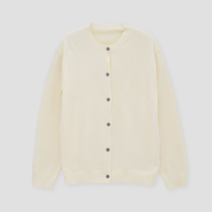 Washable Oversized Round Cardigan