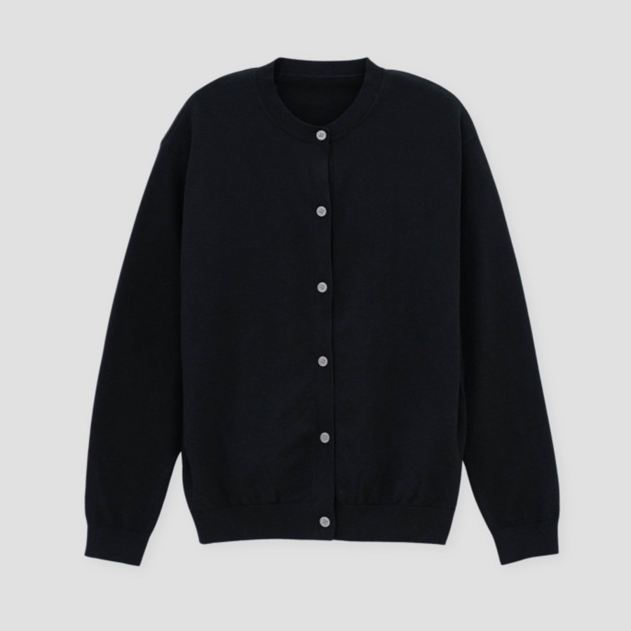 Washable Oversized Round Cardigan