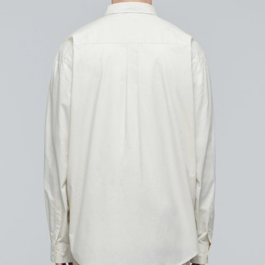 Oversized Poplin Shirt [Cream]