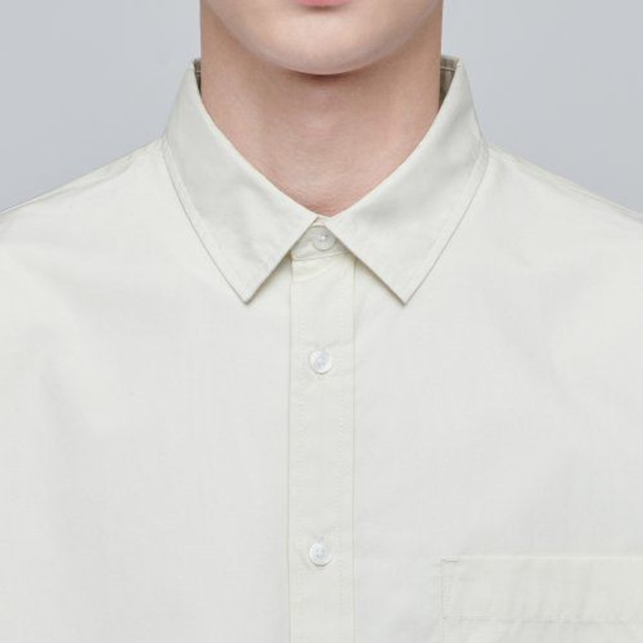 Oversized Poplin Shirt [Cream]