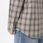 Relaxed Ombre Check Shirt 2 [Brown/Beige]