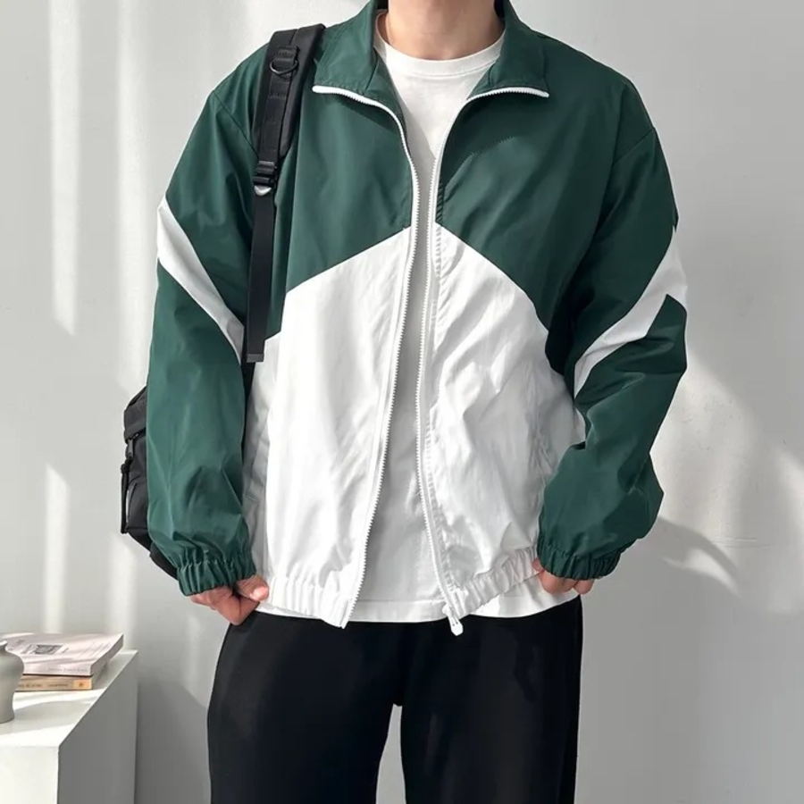 Reversible Colorblock Windbreaker – Unisex Oversized Jacket