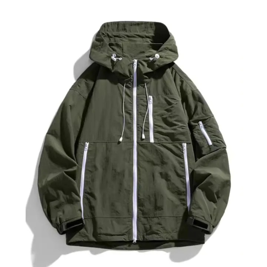 Mountain Field 2-Way Nylon Windbreaker Jacket