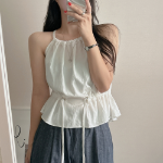 Luca String Halterneck Nylon Summer Blouse