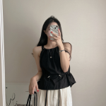 Luca String Halterneck Nylon Summer Blouse