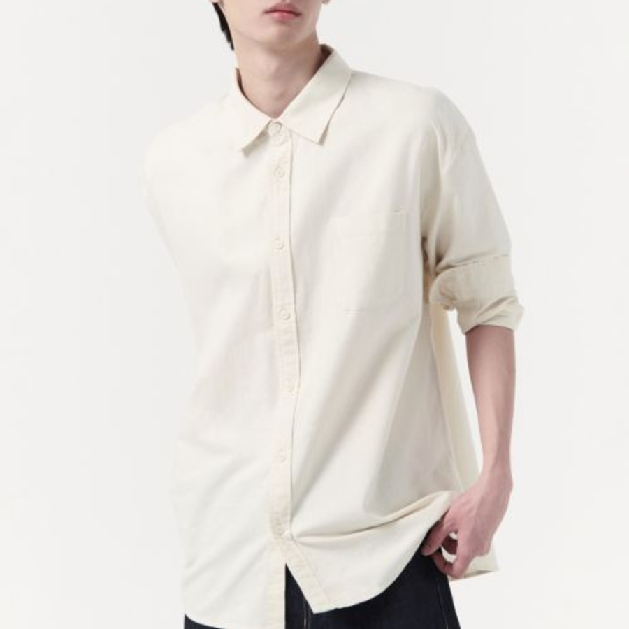 Relax Fit Oxford Shirt [Cream]