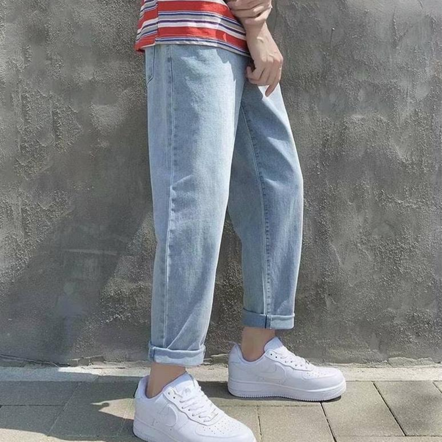 Men's Stretch Banding 9/10 Denim Pants