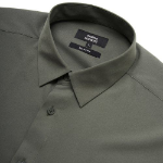 Relaxed Fit Silky Shirt [Khaki]