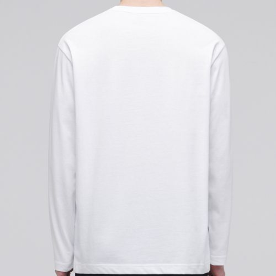 [Cooltandard] Crew Neck Long Sleeve T-Shirt [White]