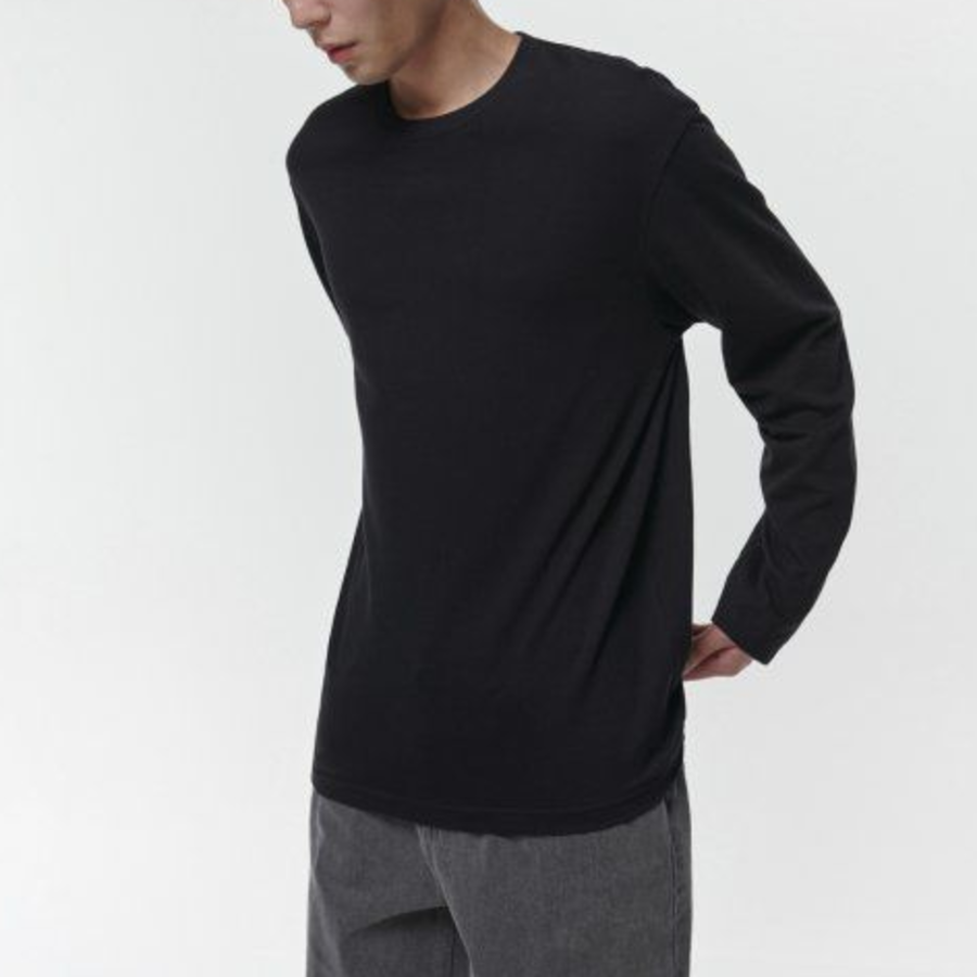 Basic Long Sleeve T-Shirt [Black]