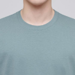 [Cool Standard] Crew Neck Long Sleeve T-Shirt [Dusty Mint]
