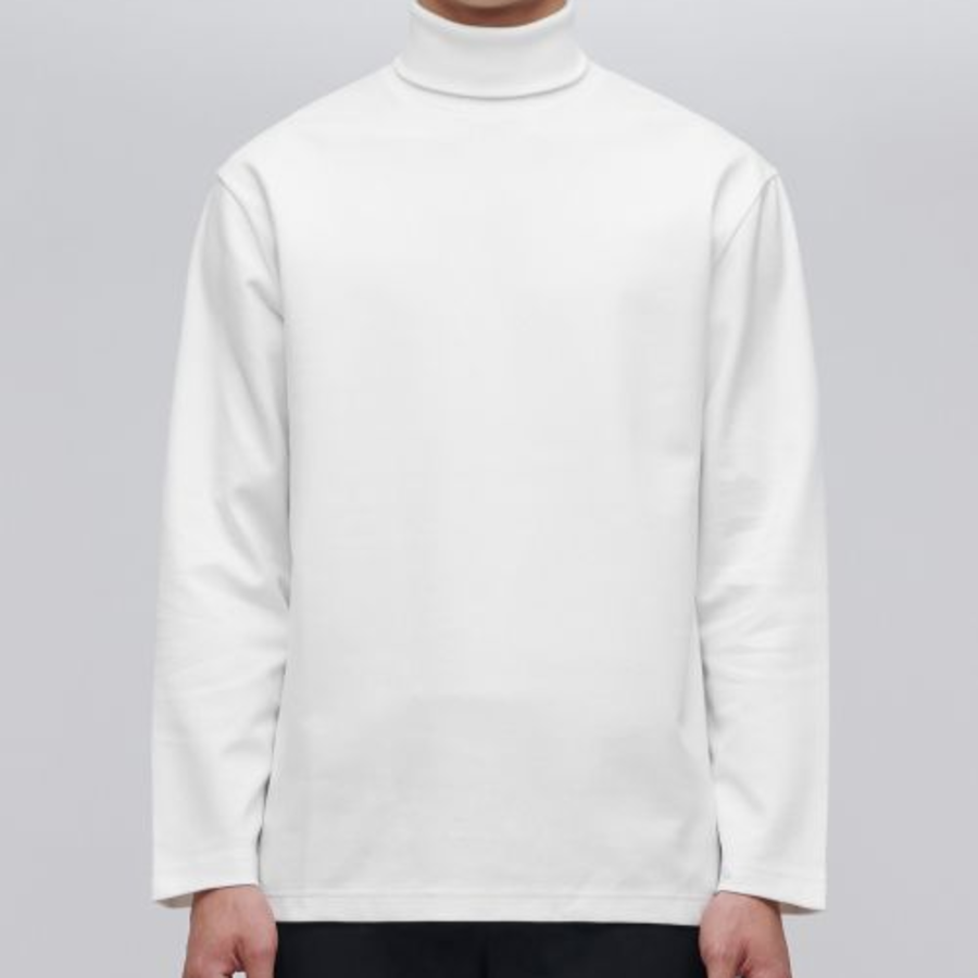 Ponte Turtleneck Long Sleeve T-Shirt [Off White]