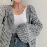 HUEY Hacci Wholegarment Balloon Dolman Bolero
