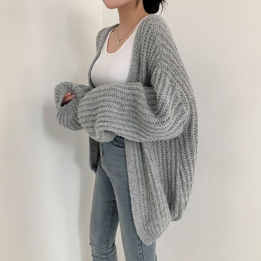 HUEY Hacci Wholegarment Balloon Dolman Bolero